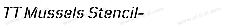TT Mussels Stencil字体转换